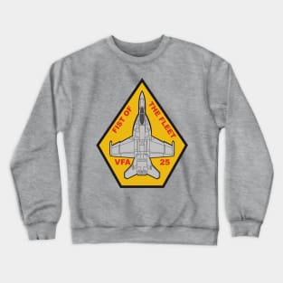 VFA-25 Fist of the Fleet - F/A-18 Crewneck Sweatshirt